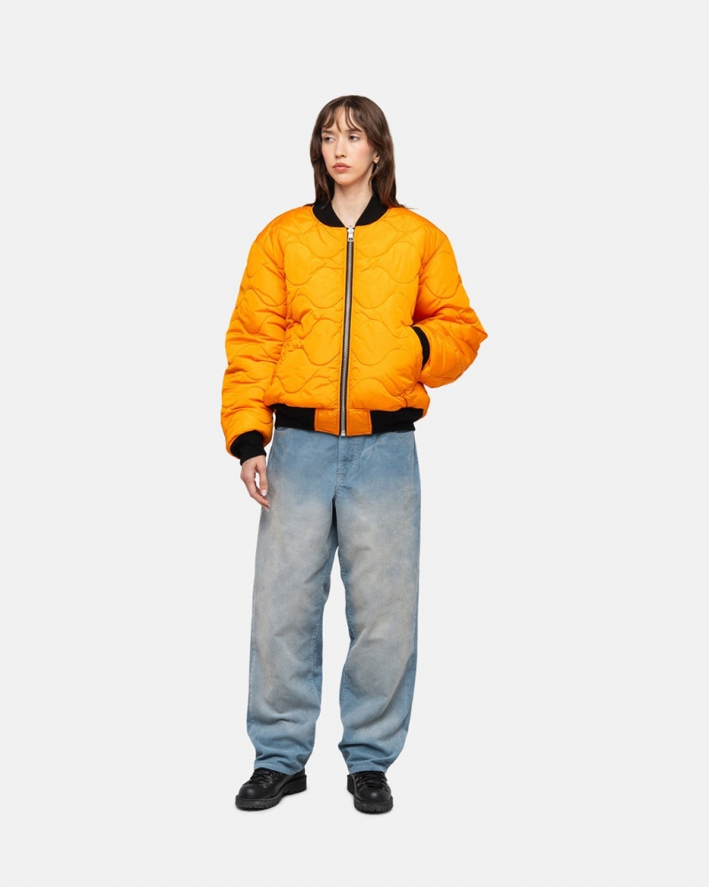 Stussy Built Reversible Bomber Jacket - Unisex Jackets Czarne | EPLHC50852