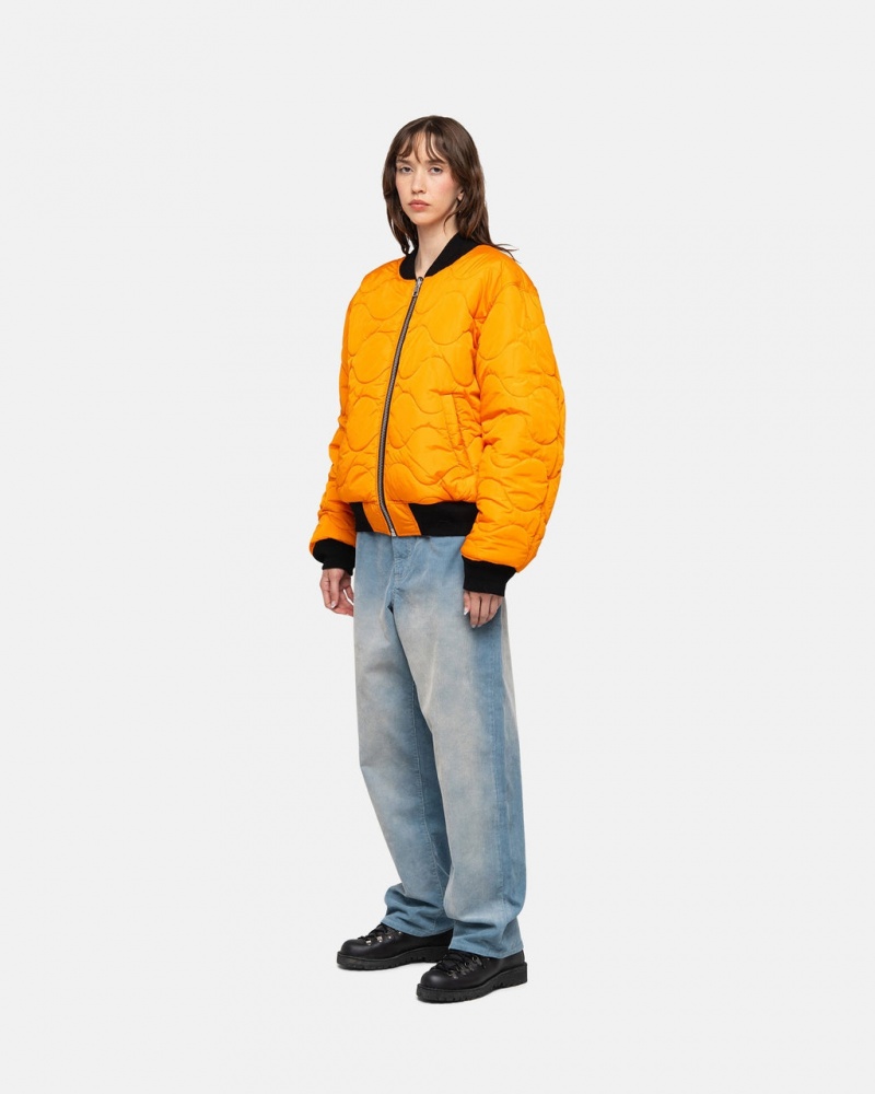 Stussy Built Reversible Bomber Jacket - Unisex Jackets Czarne | EPLHC50852
