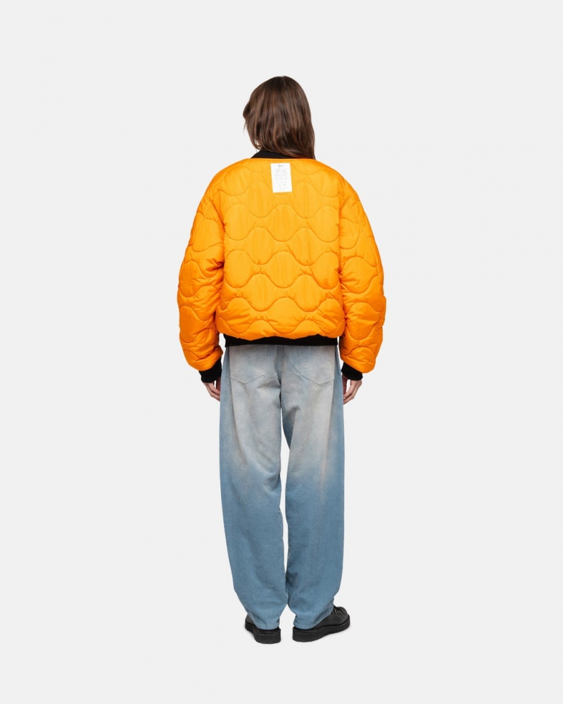 Stussy Built Reversible Bomber Jacket - Unisex Jackets Czarne | EPLHC50852