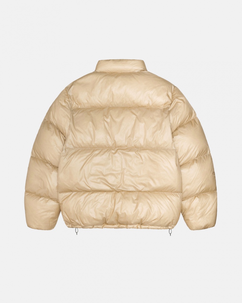Stussy Down Puffer Parachute Ripstop - Unisex Jackets Złote | DPLKV44054