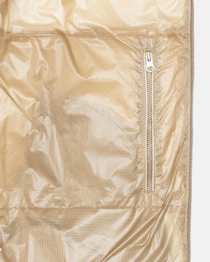 Stussy Down Puffer Parachute Ripstop - Unisex Jackets Złote | DPLKV44054