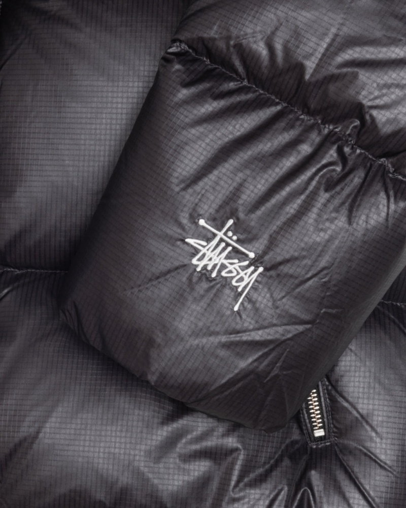 Stussy Down Puffer Parachute Ripstop - Unisex Jackets Szare | SPLNY54103