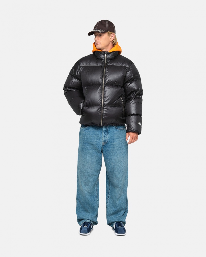 Stussy Down Puffer Parachute Ripstop - Unisex Jackets Szare | SPLNY54103