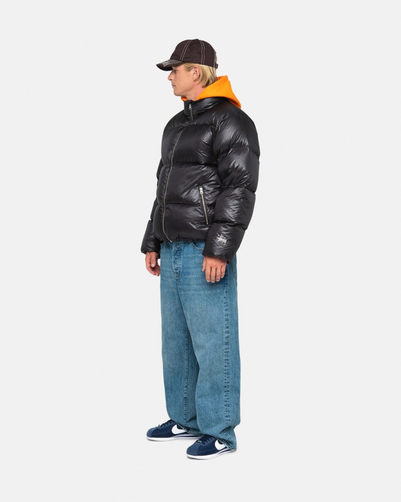 Stussy Down Puffer Parachute Ripstop - Unisex Jackets Szare | SPLNY54103