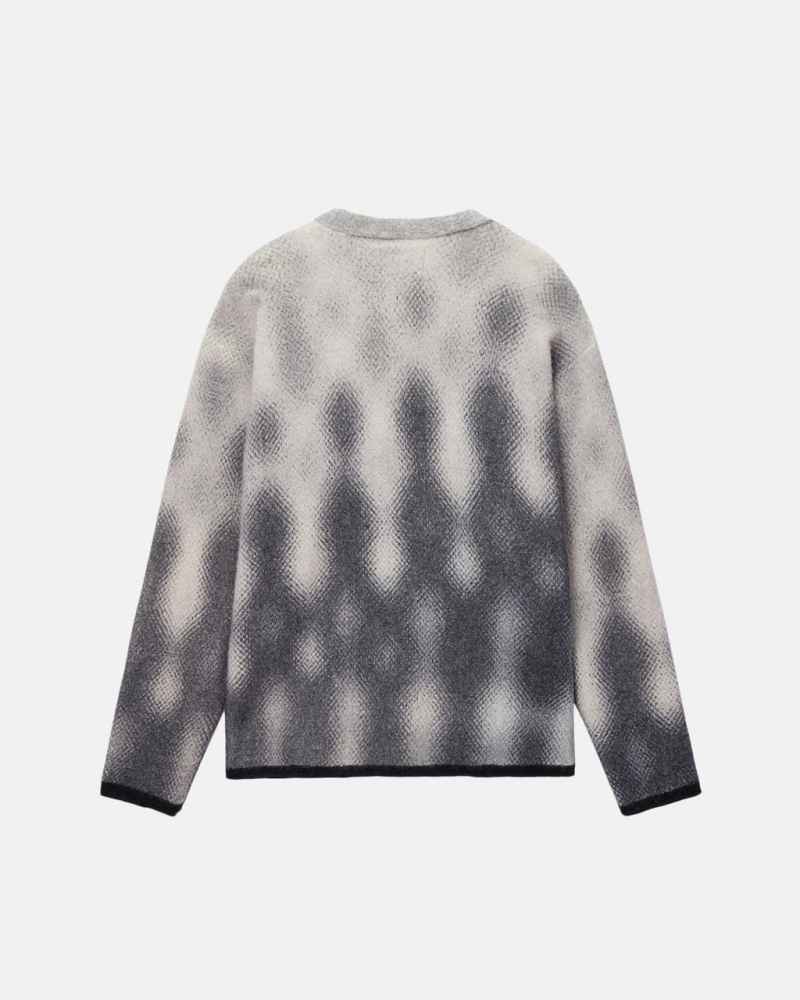 Stussy Gradient Dot Brushed Swetry - Unisex Sweaters Szare | YPLGT97384