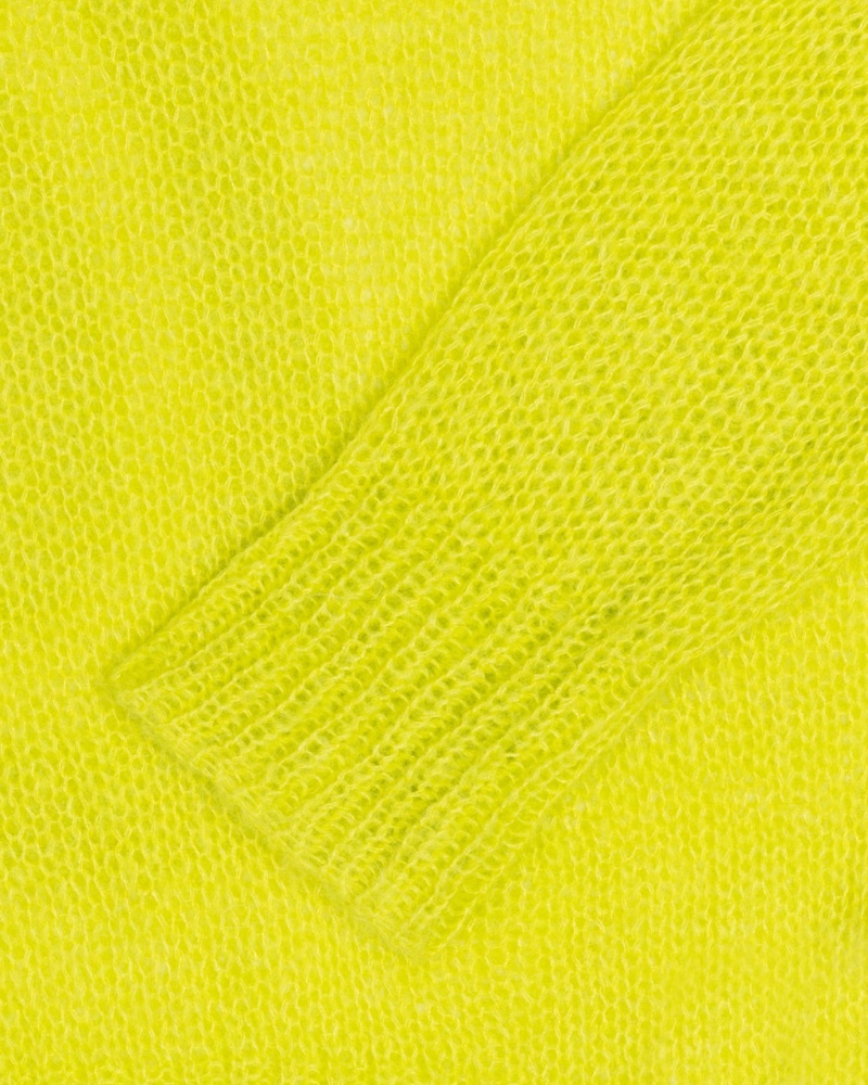Stussy S Loose Knit Swetry - Unisex Sweaters Głęboka Zielone | APLWC65777